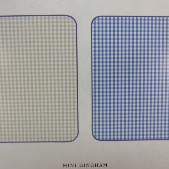 Pioneer Woman Gingham Checkered Reversible Dish Drying Mat, 18" x 24" Blue Beige - Picture 6 of 7